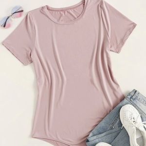NWOT blush short sleeve body suit